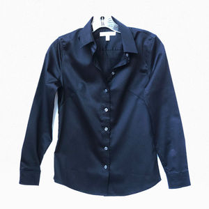Banana Republic Woman's Dress Shirt Black